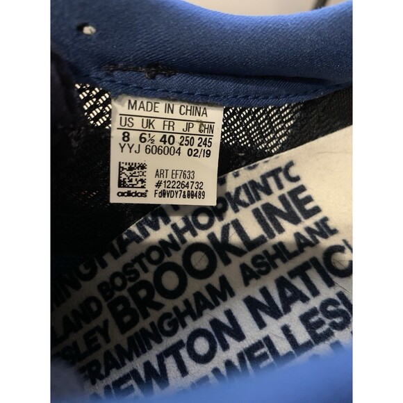 Men's ADIDAS Boston Blue White - Boston Marathon 2019 Running Shoes Sz. 8 - Picture 4 of 13